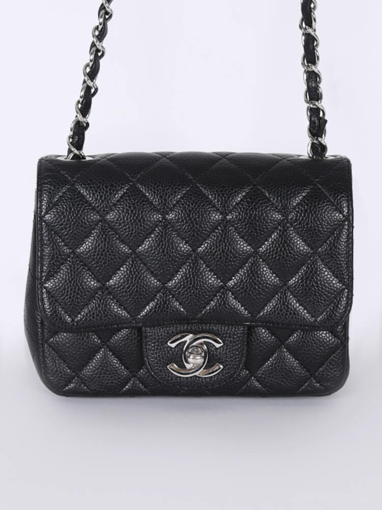 chanel square mini caviar