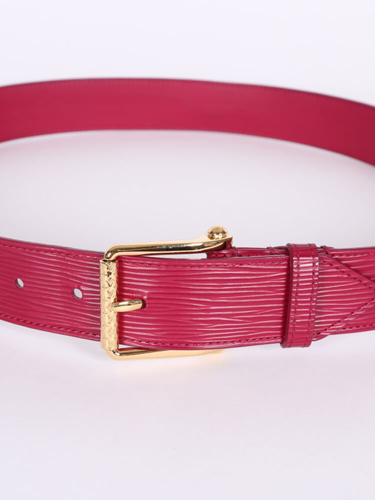 Louis Vuitton - New Classic Epi Leather Belt Fuchsia 90