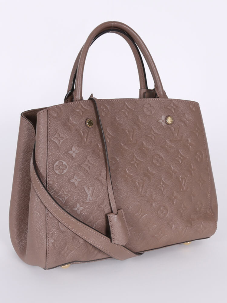 Louis Vuitton Ponthieu MM Empreinte Monogram Glace Taupe Calfskin