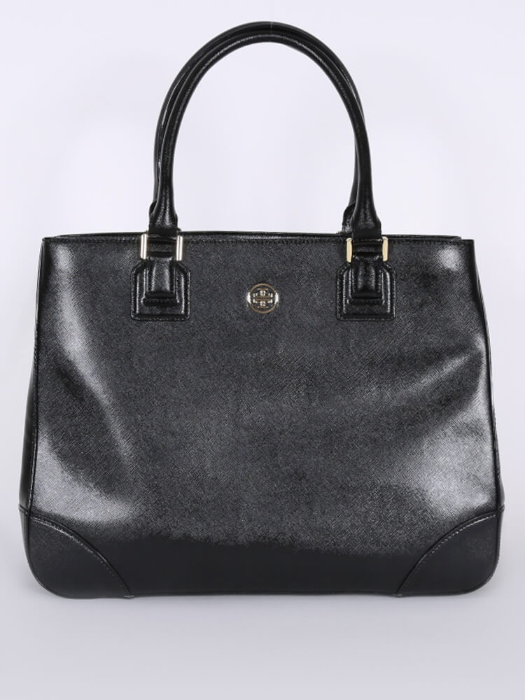 TORY BURCH: bag in saffiano leather - Black