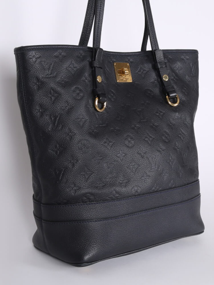 Louis Vuitton Black Infini Empreinte Leather Monogram Citadine