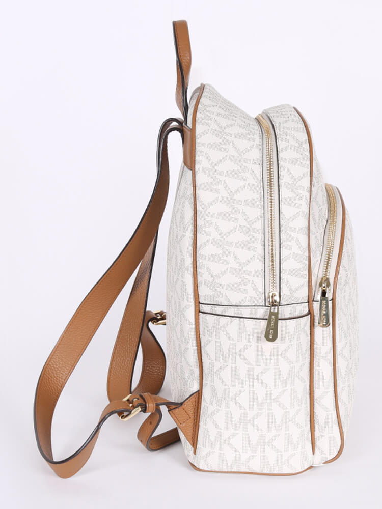 Michael Kors - Abbey Large MK Signature Backpack Vanilla 