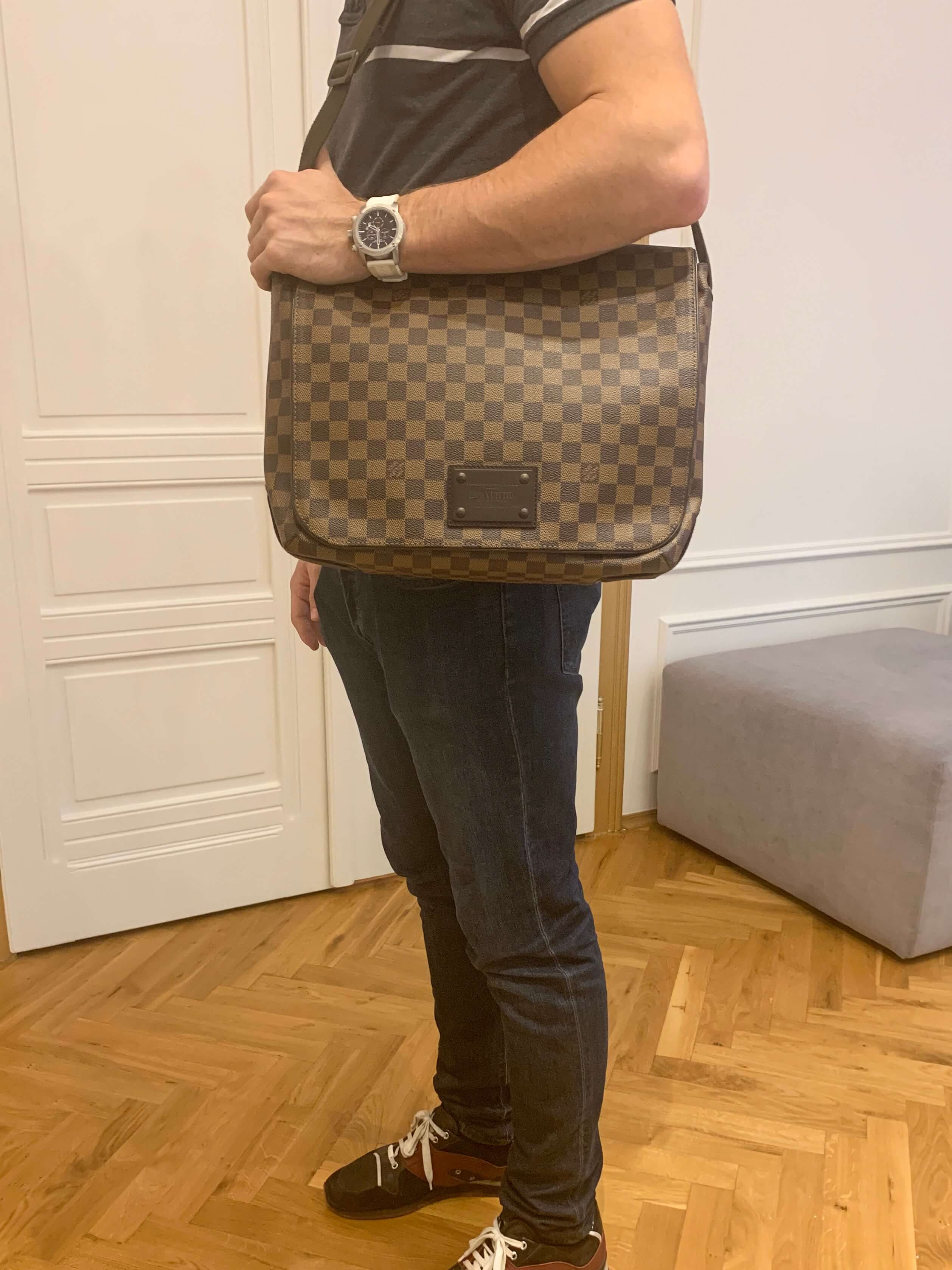 Louis Vuitton Damier Ebene Canvas Brooklyn GM Messenger Bag