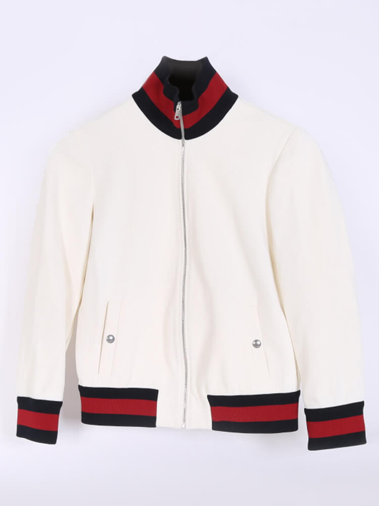 Gucci twill shop bomber jacket