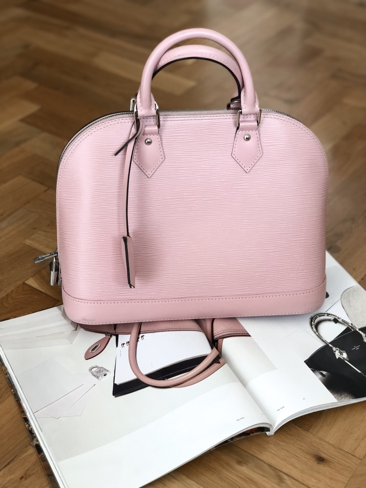 Louis Vuitton Alma BB Epi Leather Balerina Pink