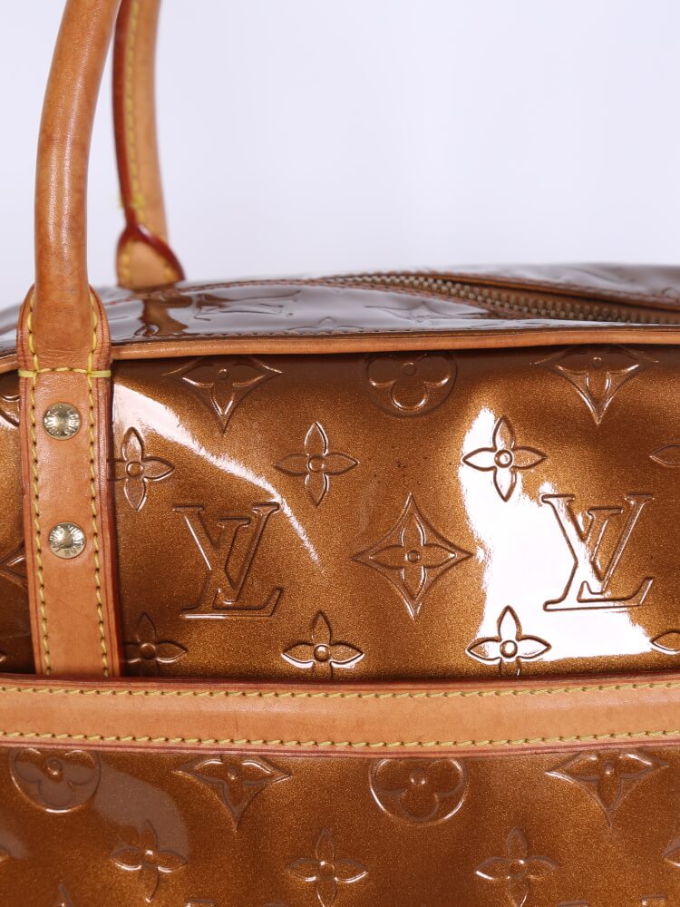 Louis Vuitton Bronze Vernis Copper Tompkins Square Boston Bag 862143