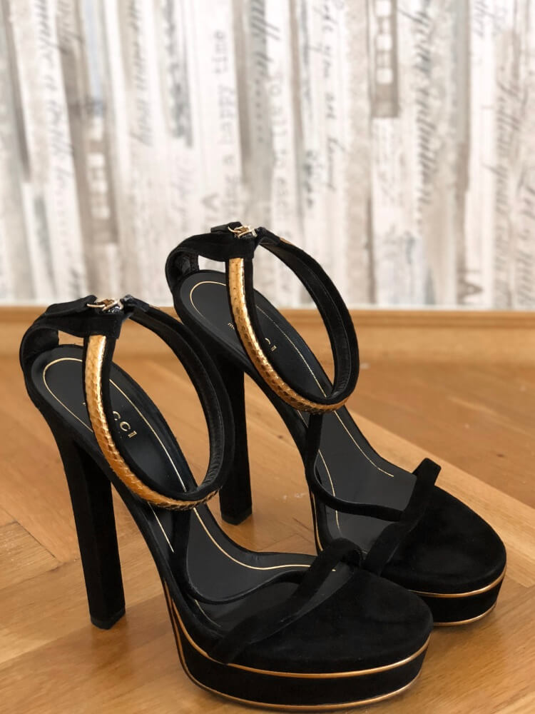 Gucci on sale python heels