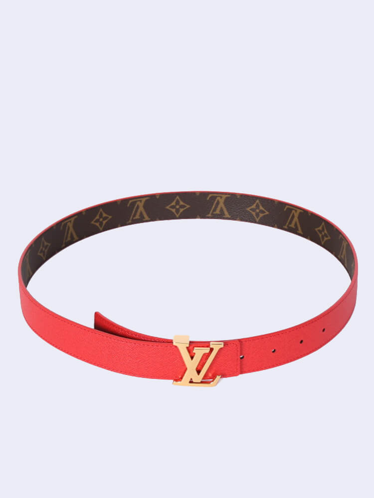 Louis Vuitton LV Iconic Belt Limited Edition Colored Monogram Canvas Medium  Red 1438941