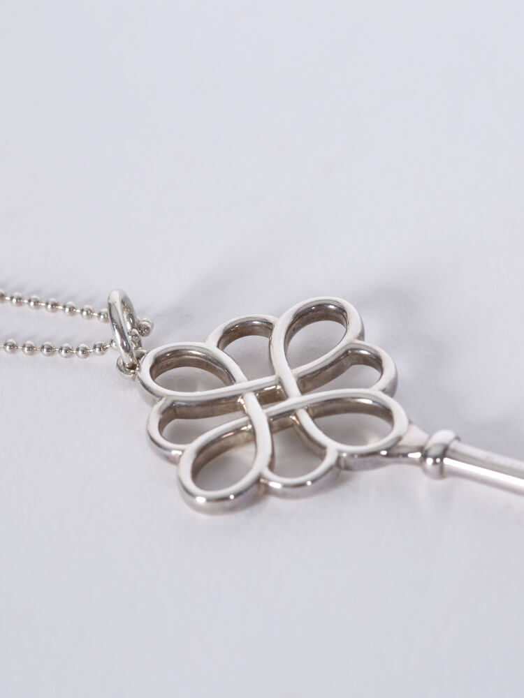 tiffany knot key pendant silver