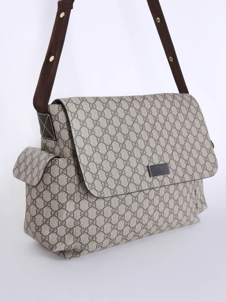 gucci diaper bag brown