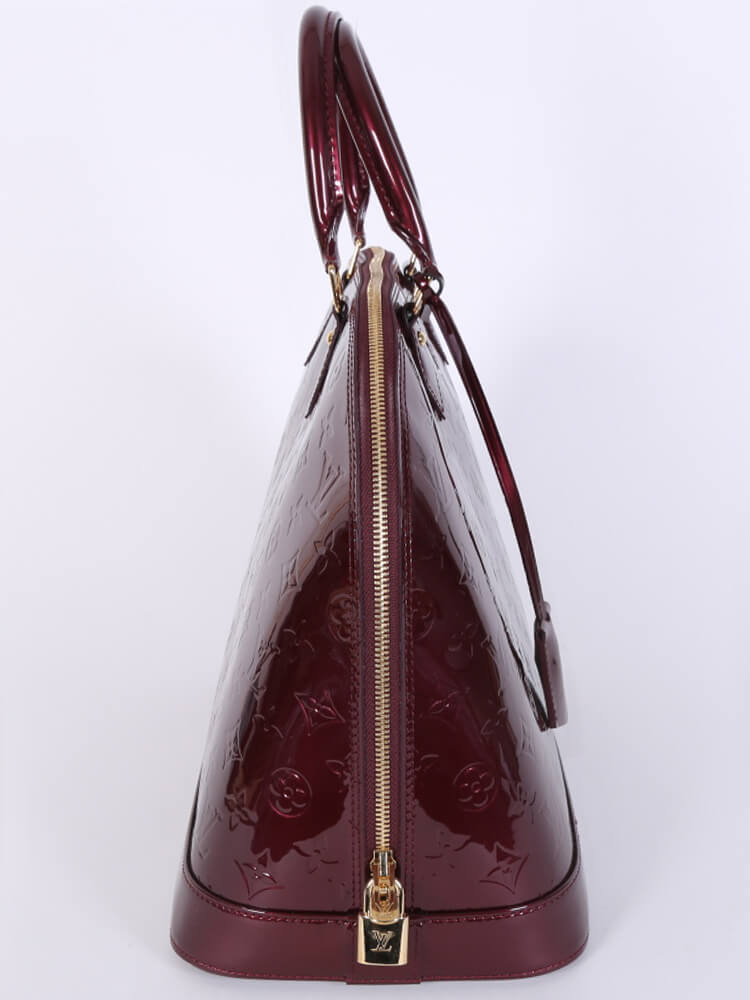 Louis Vuitton Rouge Fauviste Monogram Vernis Alma GM Bag