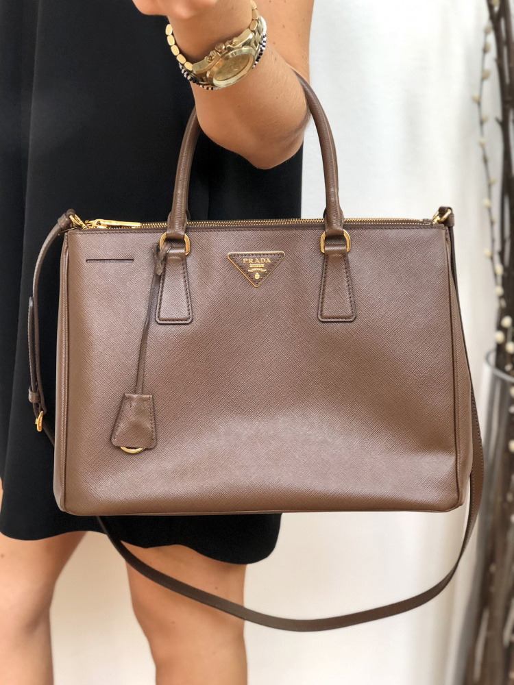 Prada - Galleria Medium Saffiano Leather Tote Cacao