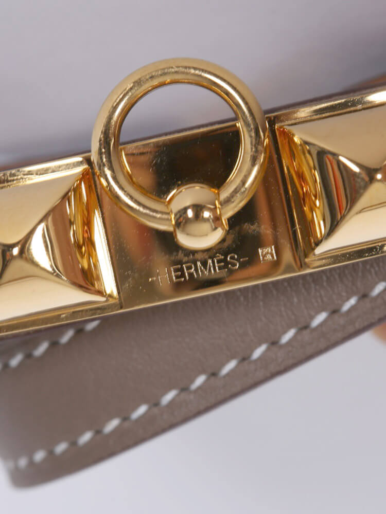 Hermès Rivale Double Tour Etoupe Swift Bracelet
