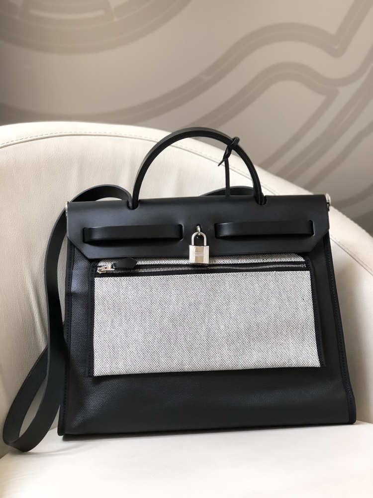 hermes her bag black