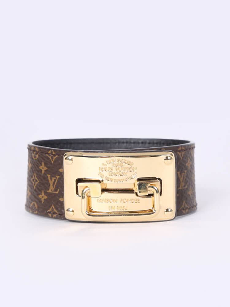 LOUIS VUITTON Louis Vuitton Monogram Brass Relax It Alma Bracelet  ref.572153 - Joli Closet