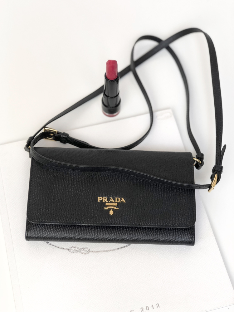 prada saffiano crossbody black