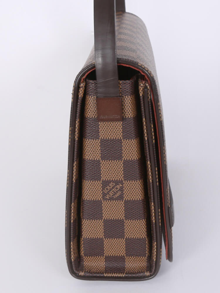 Louis Vuitton Brown, Pattern Print Damier Ebene Tribeca Long