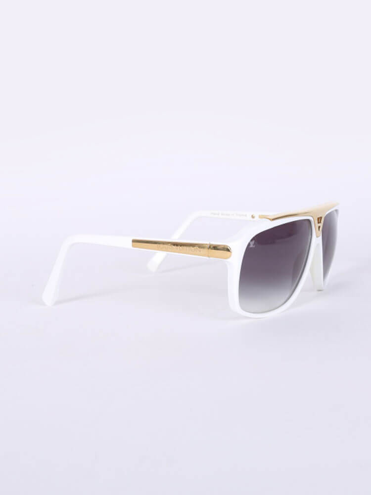 Louis Vuitton Evidence sunglasses Z0351W/ White/gold