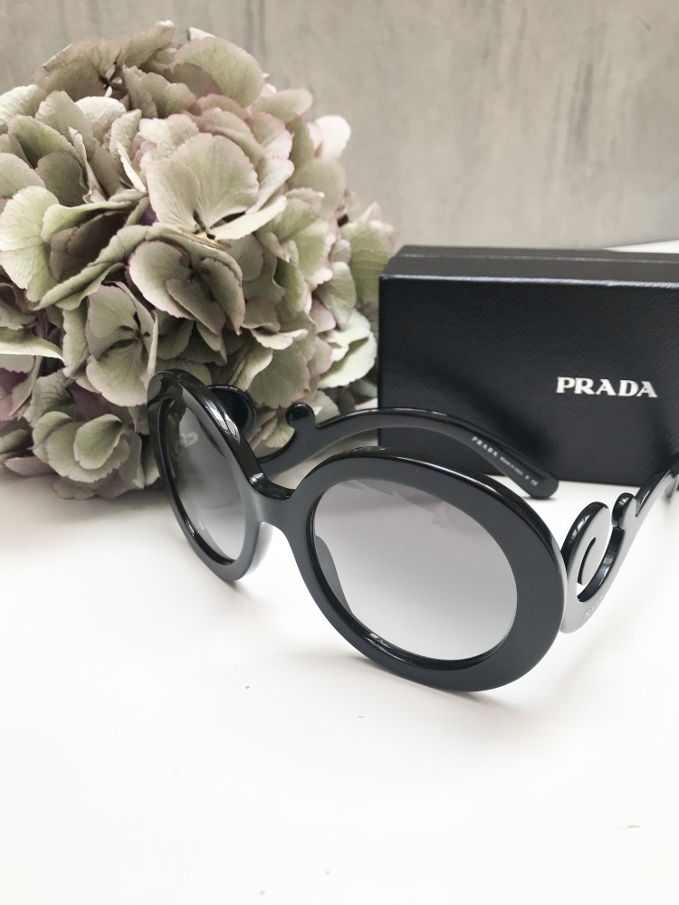 Prada minimal baroque round sunglasses online