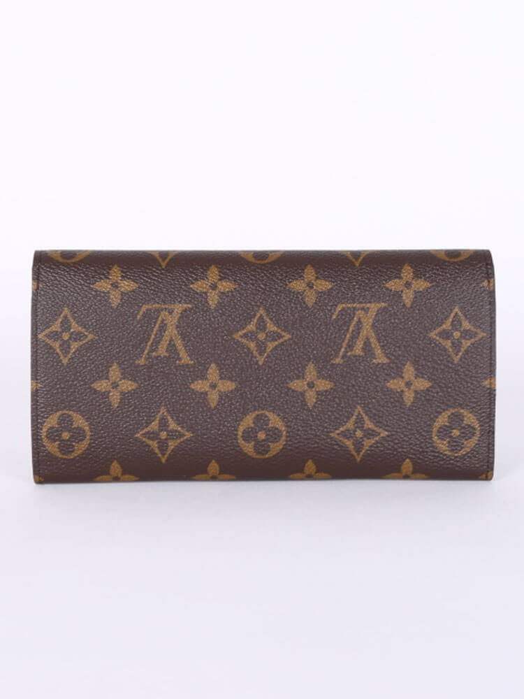 LOUIS VUITTON Josephine Monogram Canvas Wallet Brown