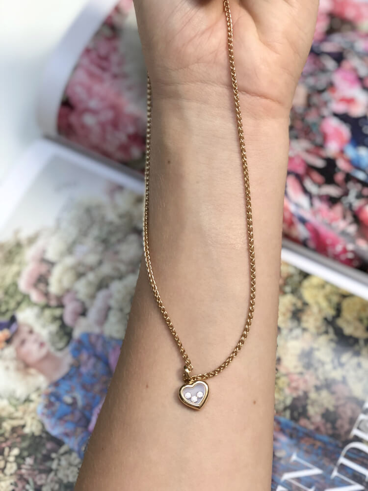 Chopard gold necklace sale