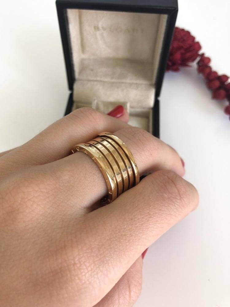 Bvlgari 5 shop band ring