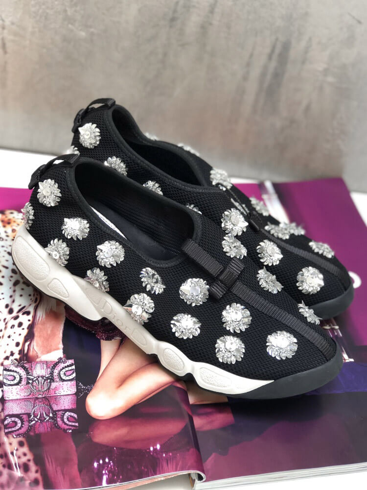 dior sequin sneakers