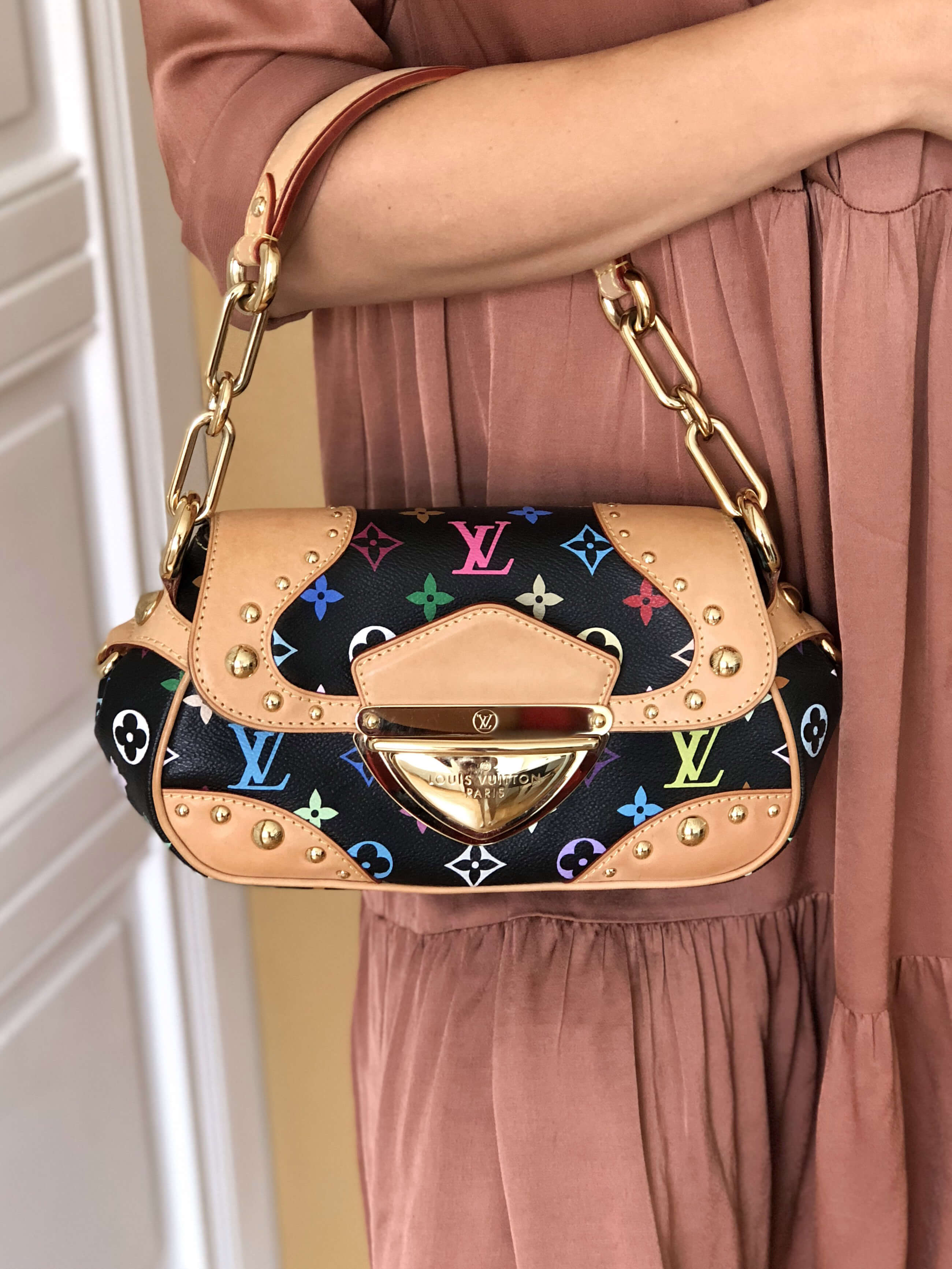 Louis Vuitton Marilyn Monogram Canvas Leather Handbag