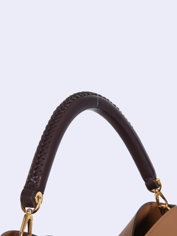 Louis Vuitton - Bagatelle Parnassea Leather Hobo Bag Hazelnut