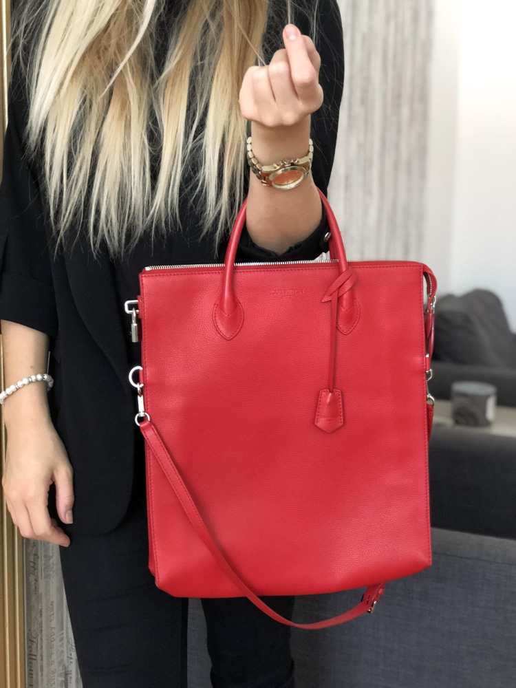 red leather louis vuitton