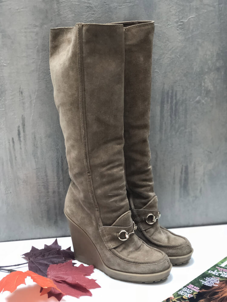 Gucci on sale wedge boots