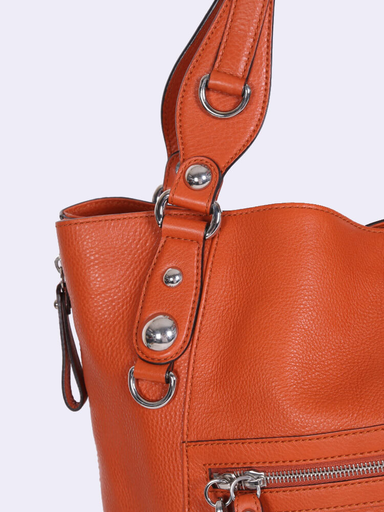Gucci Icon Bit - Gucci Hobo Bag Orange Pebbled Leather