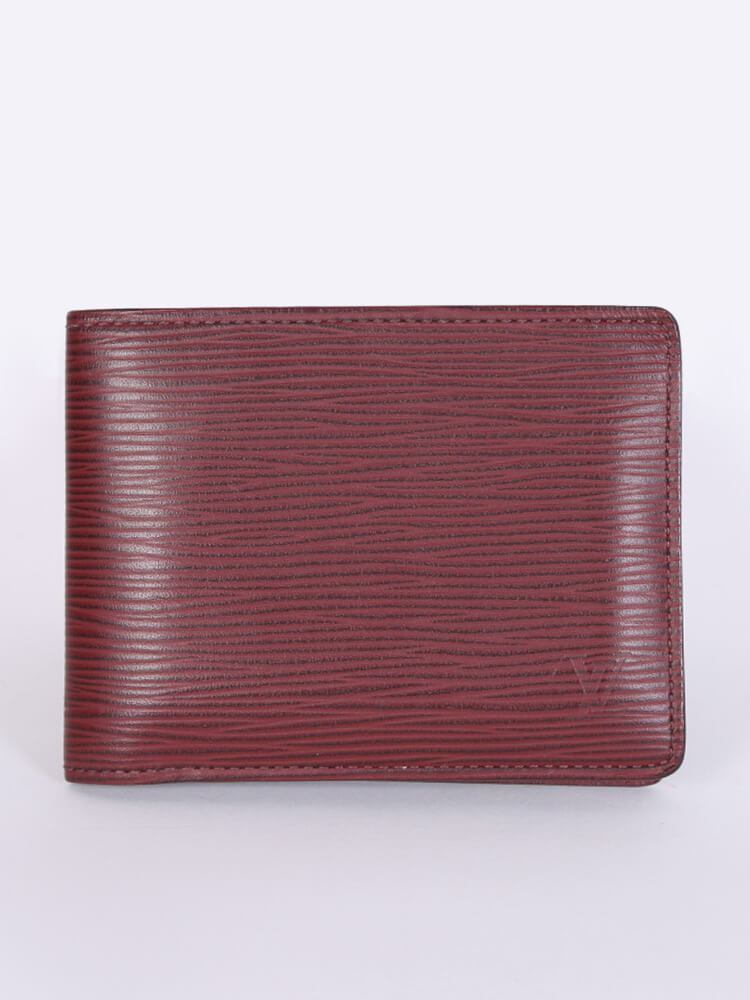 Louis Vuitton Epi Wallet 4Set Red Black Blue LV Auth 45006 Leather