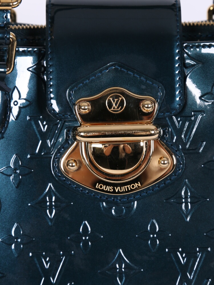 Louis Vuitton Bleu Nuit Monogram Vernis Melrose Avenue