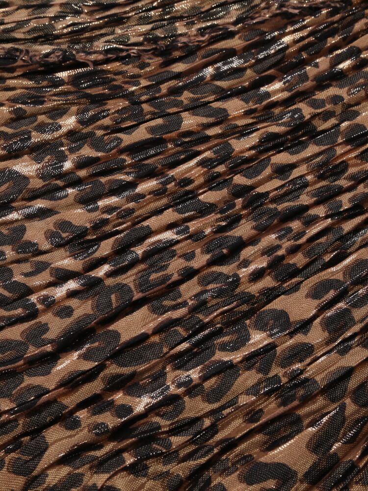 Louis Vuitton - Leopard Stephen Sprouse Disco Stole Metallic Brown