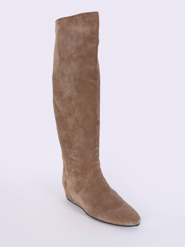 lanvin suede boots