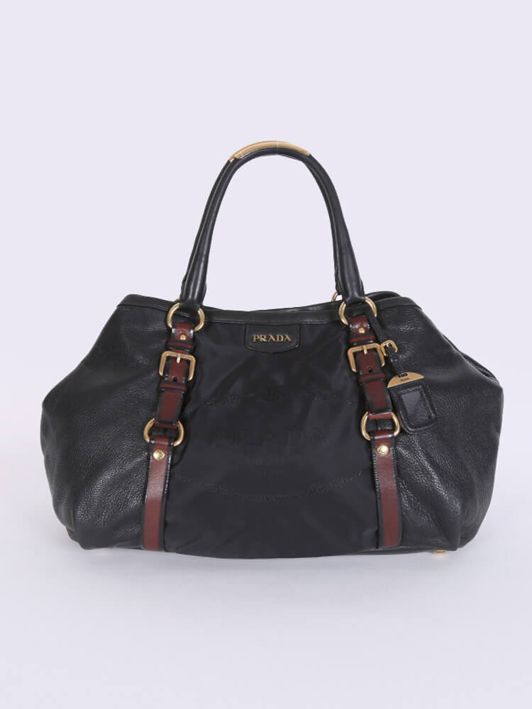 prada nylon jacquard bag