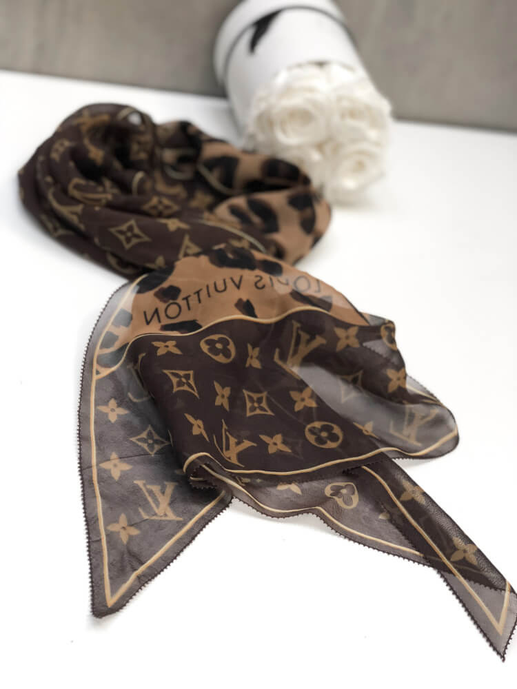 Louis Vuitton, Louis Vuitton Printed Silk Scarf