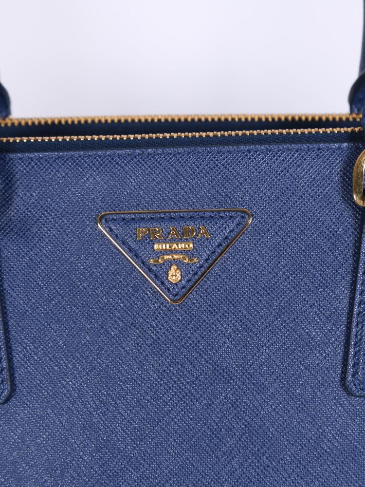 Bluette Medium Prada Galleria Saffiano Leather Bag