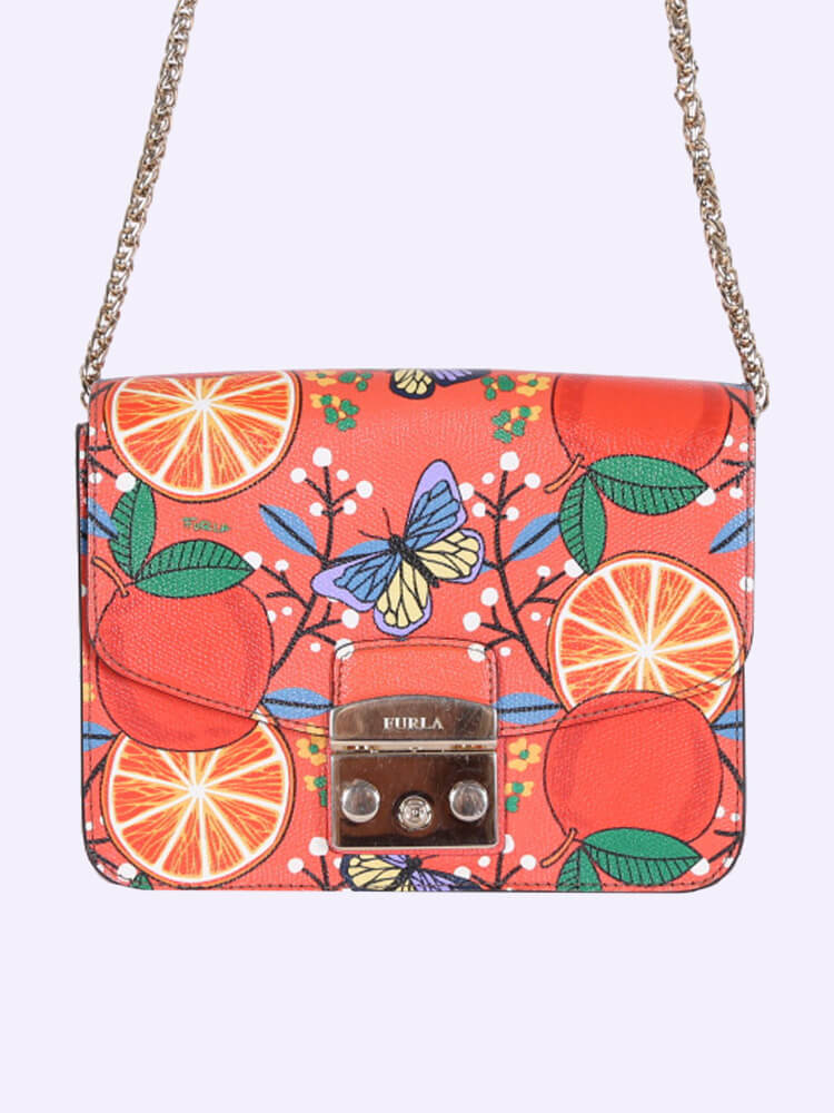 Furla metropolis store mini orange