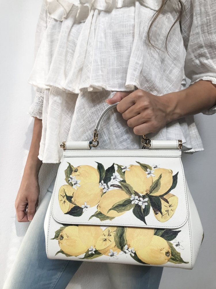 Dolce Gabbana Sicily Medium Dauphine Bag Lemon www.luxurybags.eu