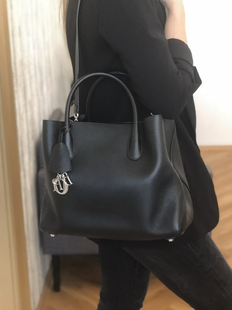 dior open bar tote bag