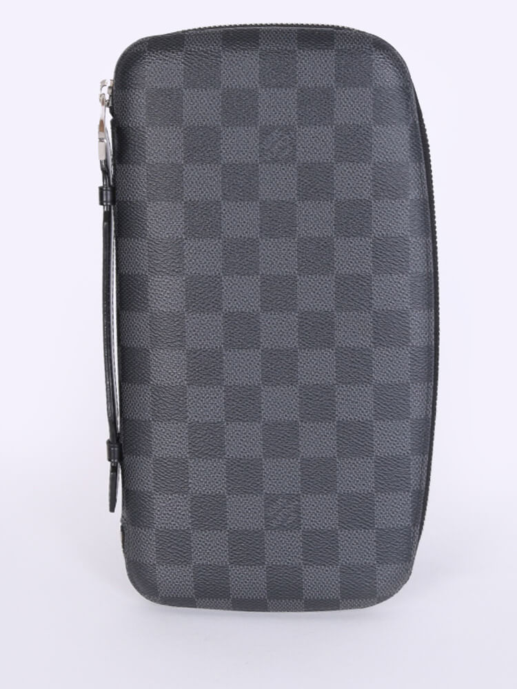 Louis Vuitton - 24H Pochette - Damier Canvas - Graphite - Men - Luxury