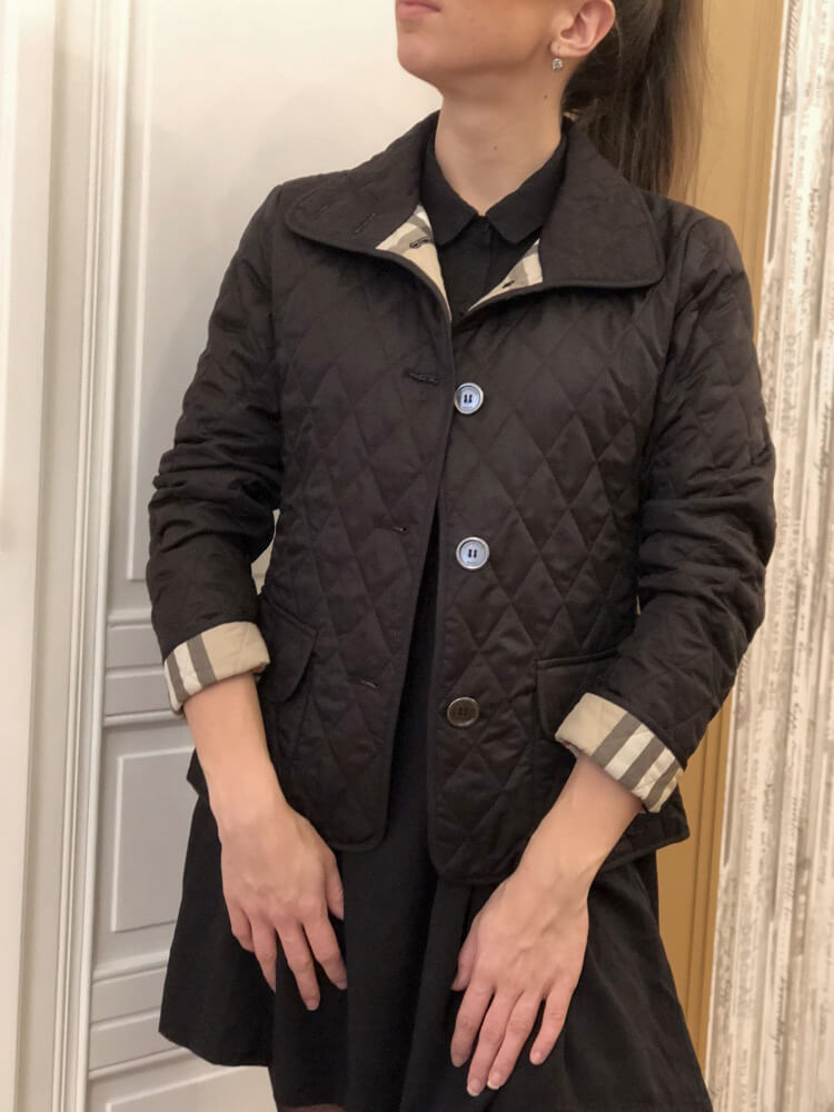 Burberry quilted button outlet trench jacket