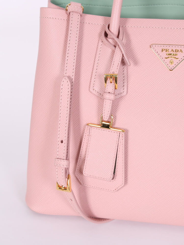 AUTHENTIC PRADA Contenitori Piatti Pink Orchidea Saffiano Small