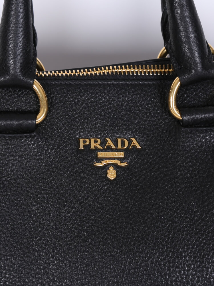 prada daino tote with top zip