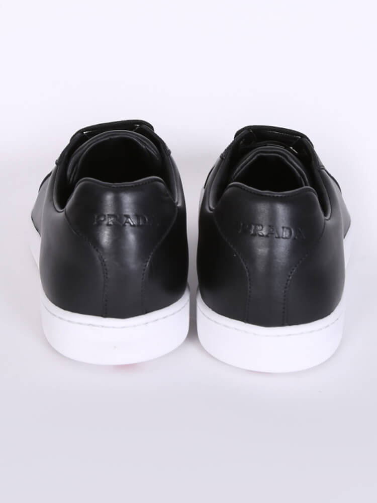 Prada vitello outlet plume leather sneakers