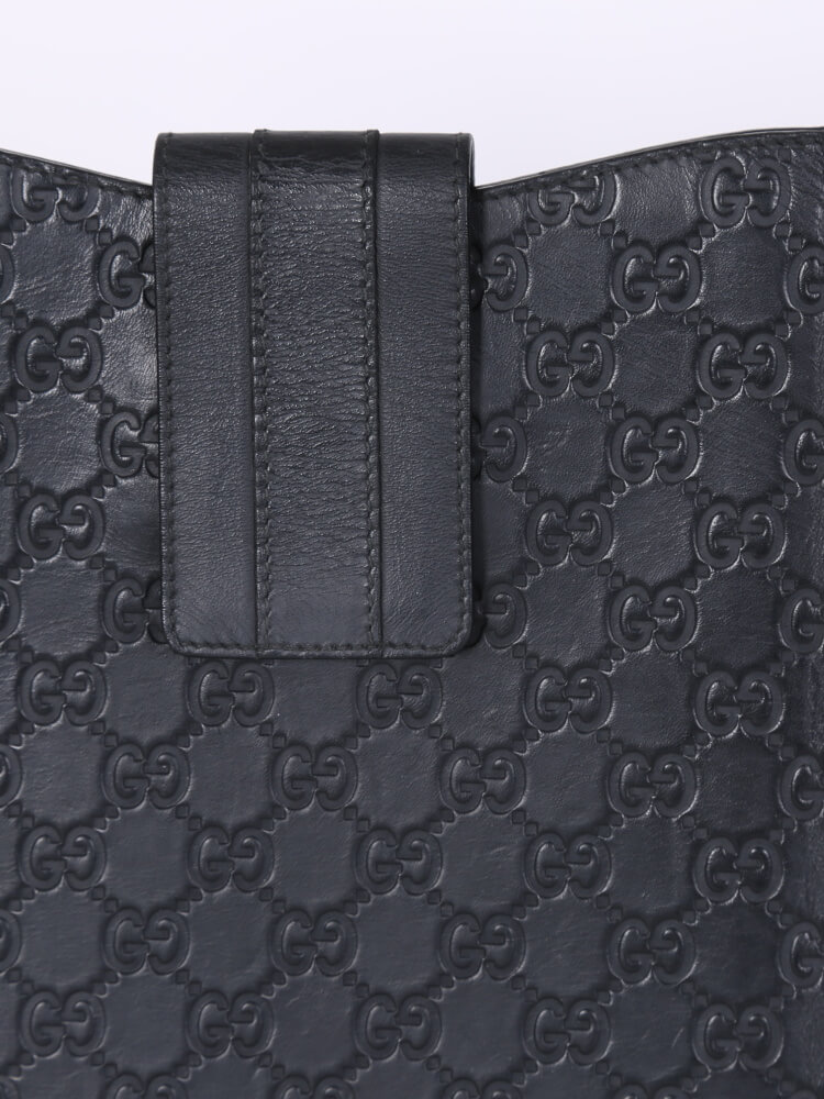 GUCCI Rubber Guccissima Ipad Case Black 436592