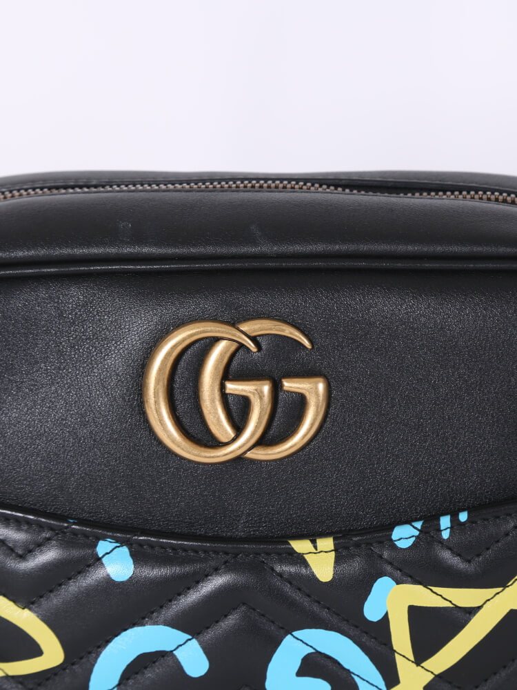 Gucci Matelasse GG Marmont Ghost Zip Around Wallet (SHF-13586) – LuxeDH