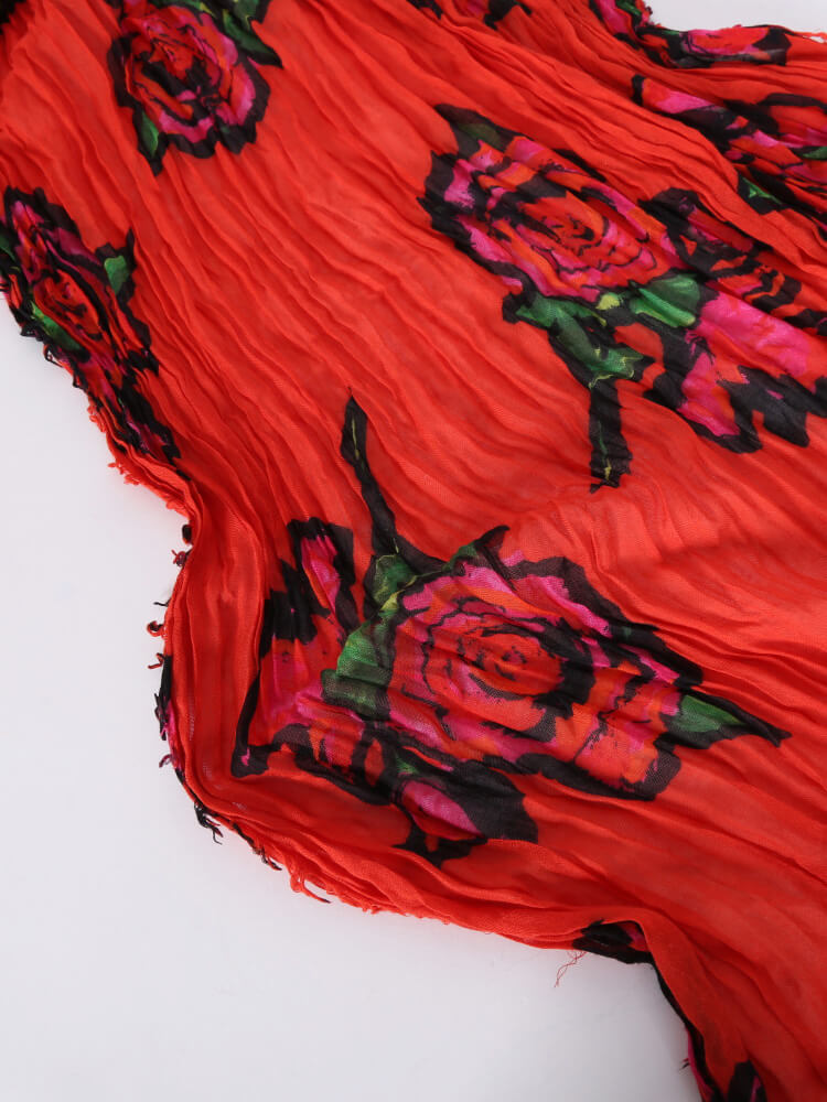 Louis Vuitton - Stephen Sprouse Roses Cashmere & Silk Stole Orange